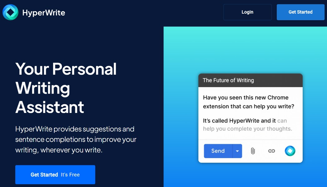 HyperWrite se especializa en la generación de correos electrónicos profesionales, propuestas de venta, y comunicaciones empresariales