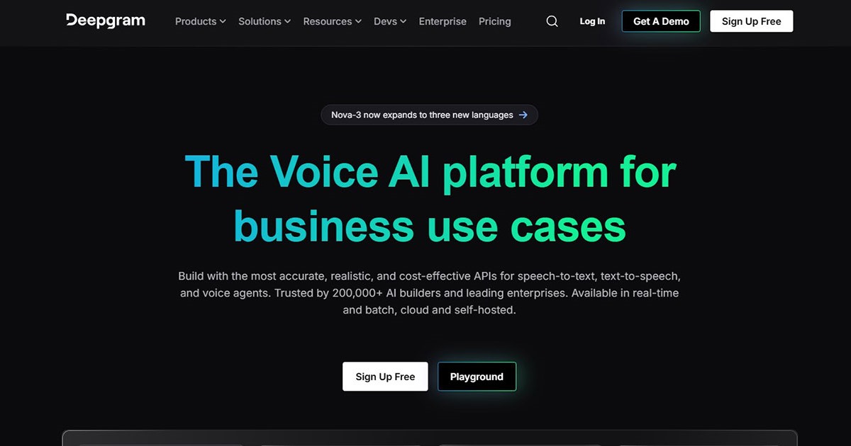 Mejores Aplicaciones de Conversión de Texto a Voz IA_Deepgram Aura
