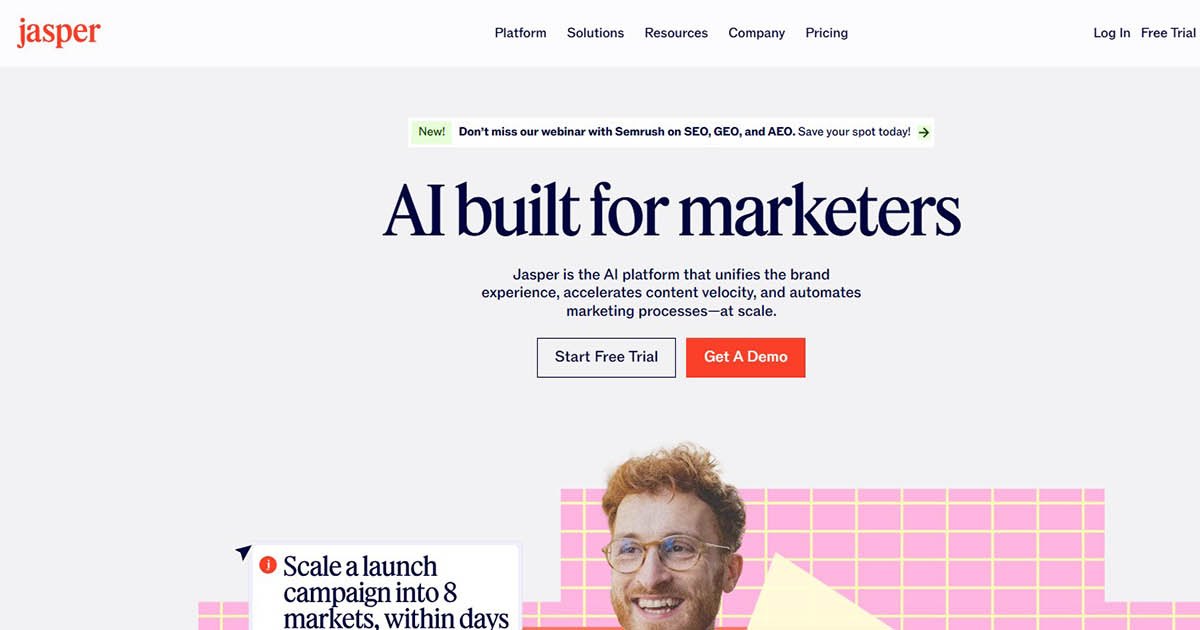 Mejores herramientas de IA para SEO_Jasper AI