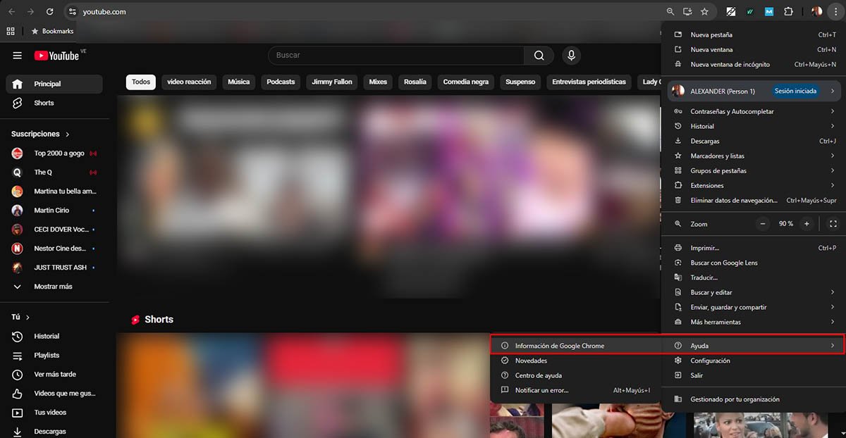 Iniciar sesion en Youtube - Actualizar Navegador Para Resolver Fallos en YouTube