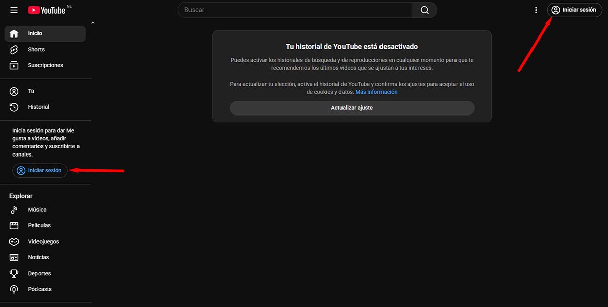 Iniciar sesion en Youtube - Cómo Crear Cuenta en YouTube