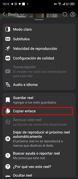 Cómo descargar reels de Facebook Desde una App en Dispositivo Móvil