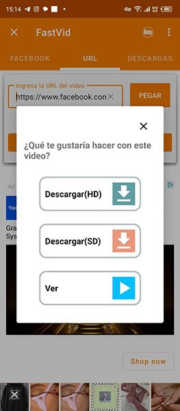 Cómo descargar reels de Facebook Desde una App en Dispositivo Móvil