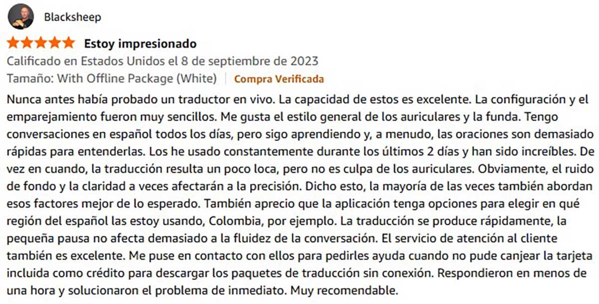 Opinión de los Auriculares Para Traducir Idiomas Timekettle M3