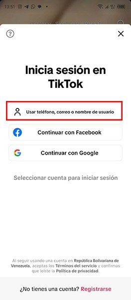 TikTok Login Pasos Para Iniciar Sesión Desde el Teléfono Inteligente