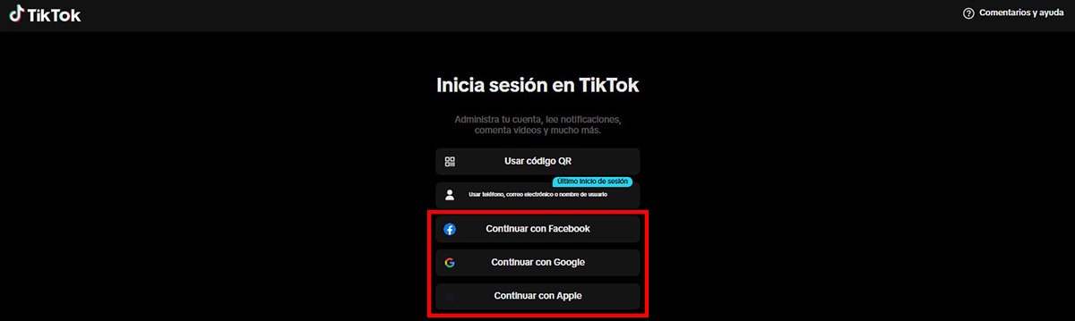 Tiktok Login Pasos Para Iniciar Sesión Desde la Web